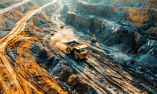 Unmanned mining vehicles shuttle through open-pit coal mines in Xinjiang